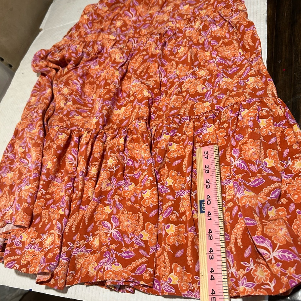 J. Crew Orange Floral Maxi Dress - Picture 10 of 12